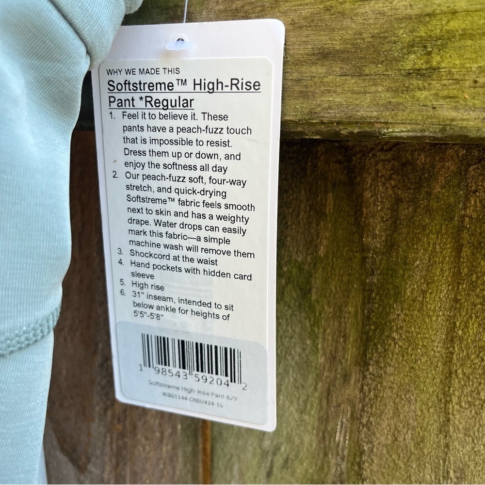 lululemon athletica Softstreme High Rise Sage Green Track Pants - Picture 3 of 6